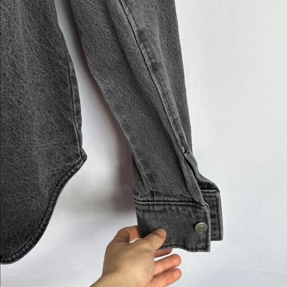 H&M Charcoal Denim Jacket - Picture 6 of 7